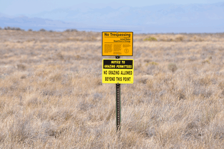 INL no trespassing sign